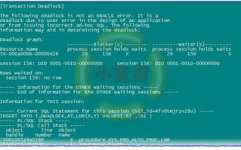 oracle死锁,Oracle数据库死锁问题解析与处理战略