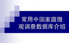 微观数据库,什么是微观数据库？