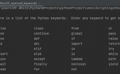 python的关键字有哪些, 什么是关键字