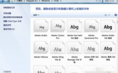 windows7字体,全面解析与操作攻略