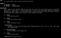 linux中wc指令,根本语法